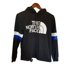 The North Face drawstring hoodie half dome logo women small